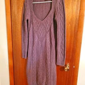 Knit body con sweater dress
